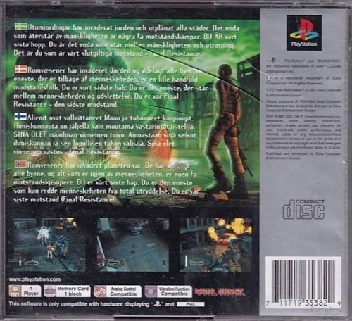 C-12 Final Resistance - PS1 (B Grade) (Genbrug)